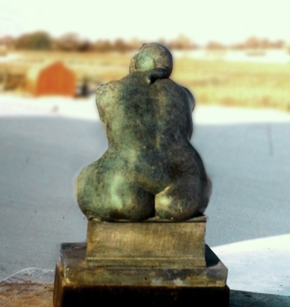 The Thinker, rear:  bronze